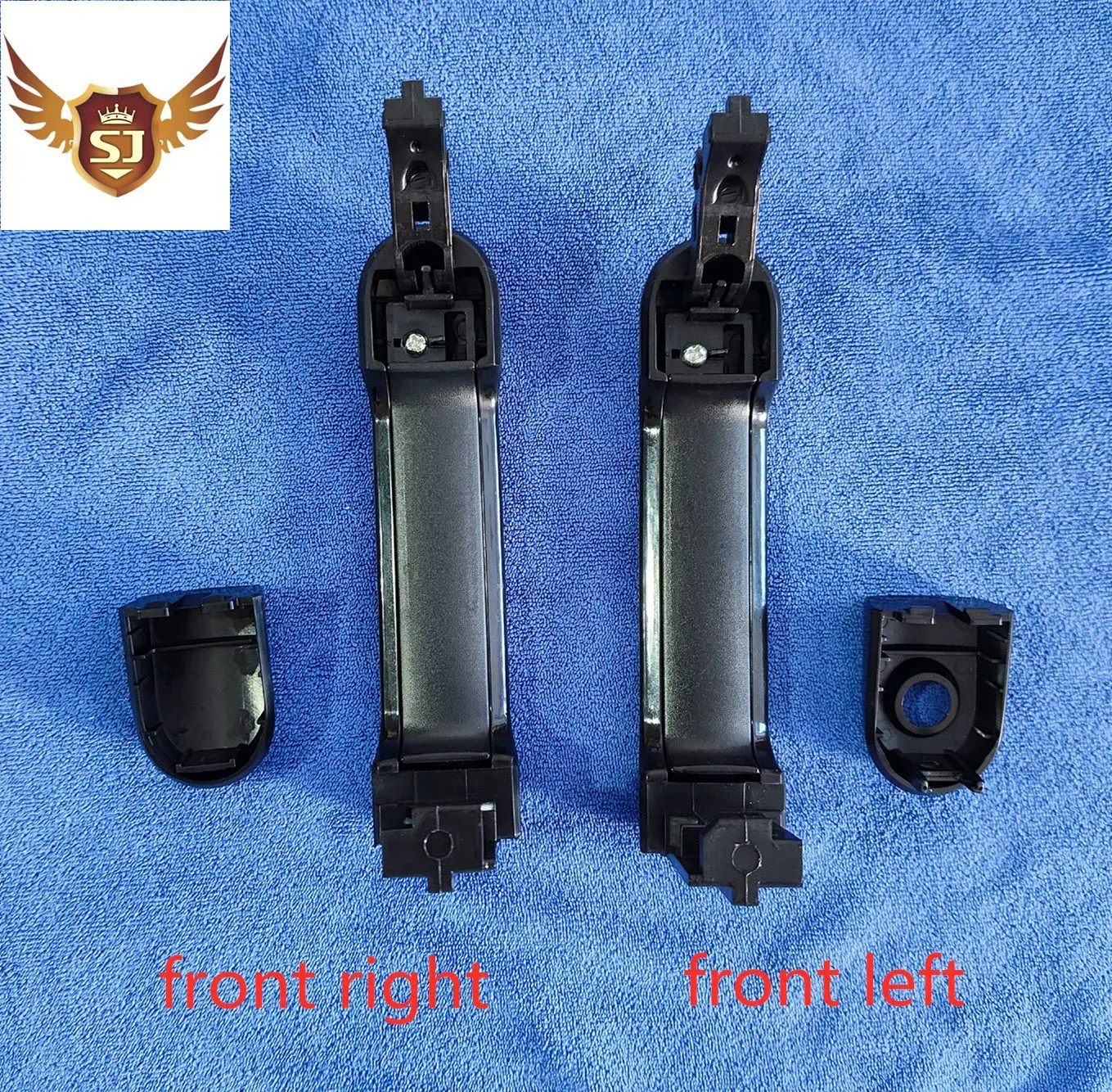 Nissan Tiida용 외부 도어 핸들, 부드러운 검정색, 전면 왼쪽 및 오른쪽, 2004, 2005, 2006, 2011