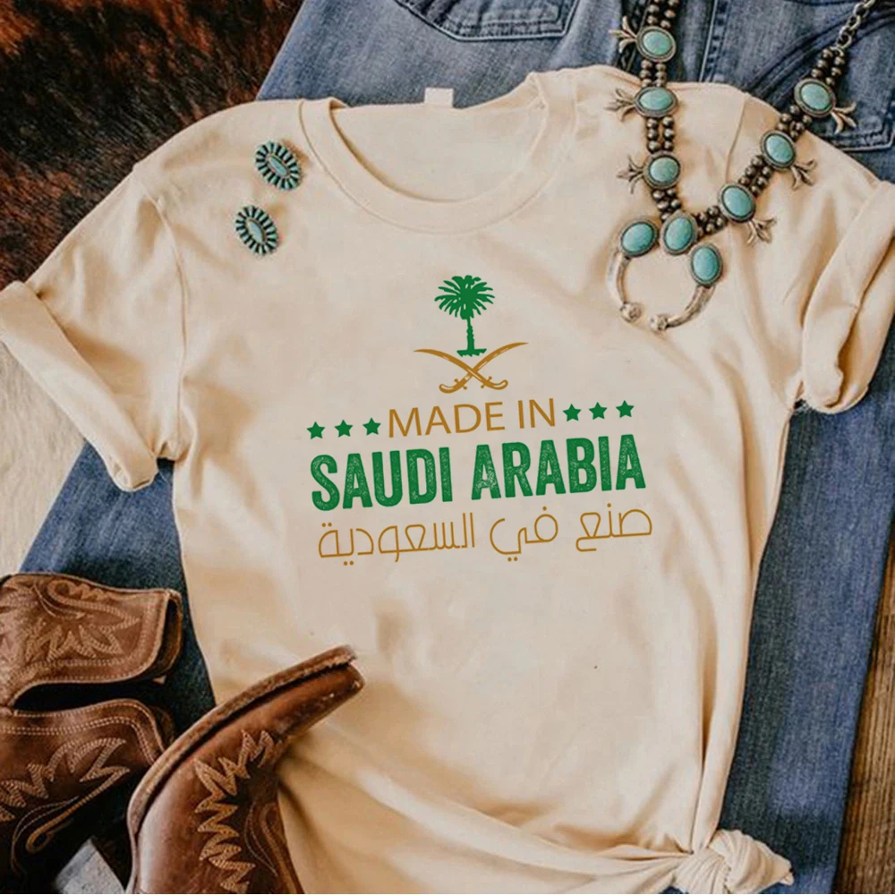 

Kingdom of Saudi Arabia top women Japanese t-shirts girl anime y2k clothes