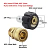 Pressure Washer Quick Connector Adapter Kit M22 14mm x 3/8inch Quick Disconnect Plug 5000PSI High Pressure Brass Fitting 2