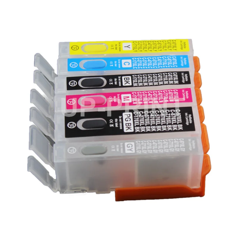Заправляемые чернильные картриджи PGI270 CLI271 270XL BK PGK C M Y GY совместимы с Canon PIXMA MG7720