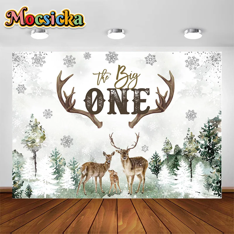 

Safari Wildlife Elk Background for Children's Portrait Photography The Big ONE Baby Shower 1st Birthday Backdrop Studio Props