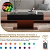 Led Coffee Table for Living Room, Living Room Table Rectangular Center Table, Modern High Glossy Wooden Coffee Tables 4