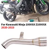 Slip On For Kawasaki Ninja 1000SX Z1000SX 2020 - 2023 Motorcycle Exhaust Escape Modify Middle Link Pipe Connect Original Muffler