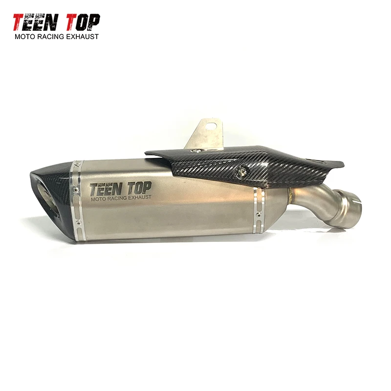 Slip-on Exhaust For Kawasaki ZX4RR ZX-4RR Exhaust Silencieux 52mm