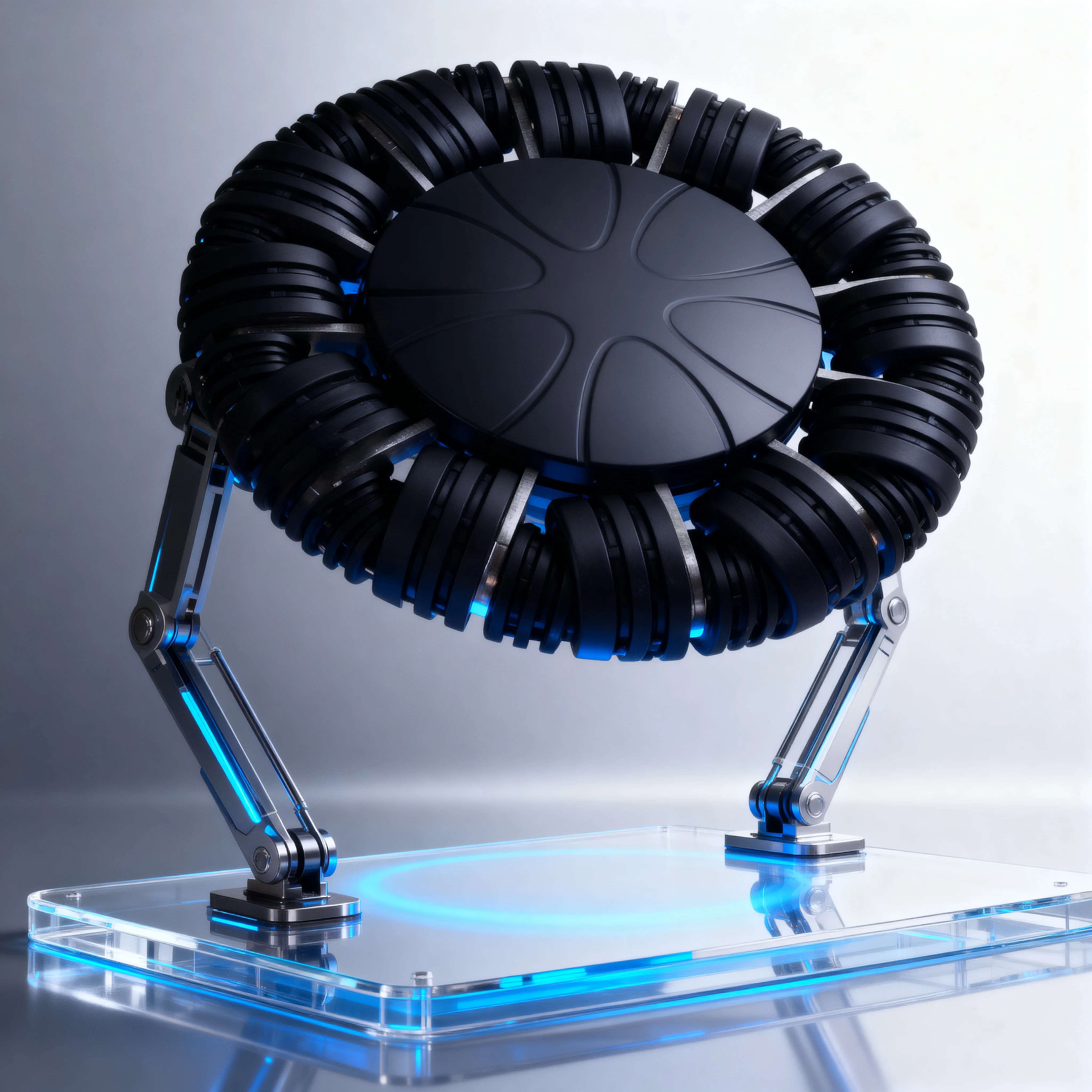 TPU Omni Wheels Omnidirektionales Rad für Roboter-Rollstuhl-Mobilitätsroller AGV Omnidirektionales Rad 8 Zoll