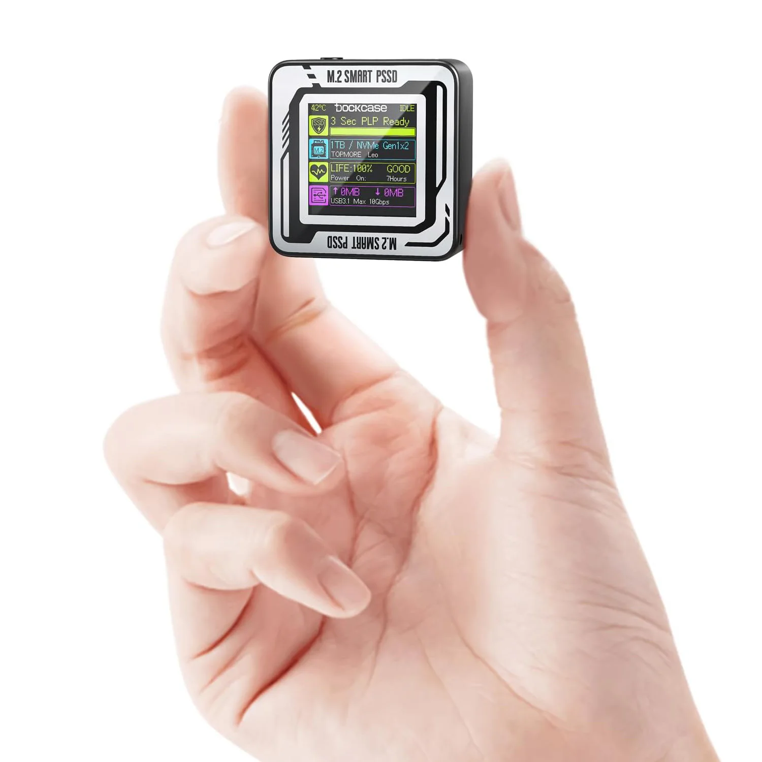 Caja Dockcase 2230 M.2 NVMe SSD con pantalla LCD USB tipo C 3,2 Gen2 10Gbps - AliExpress