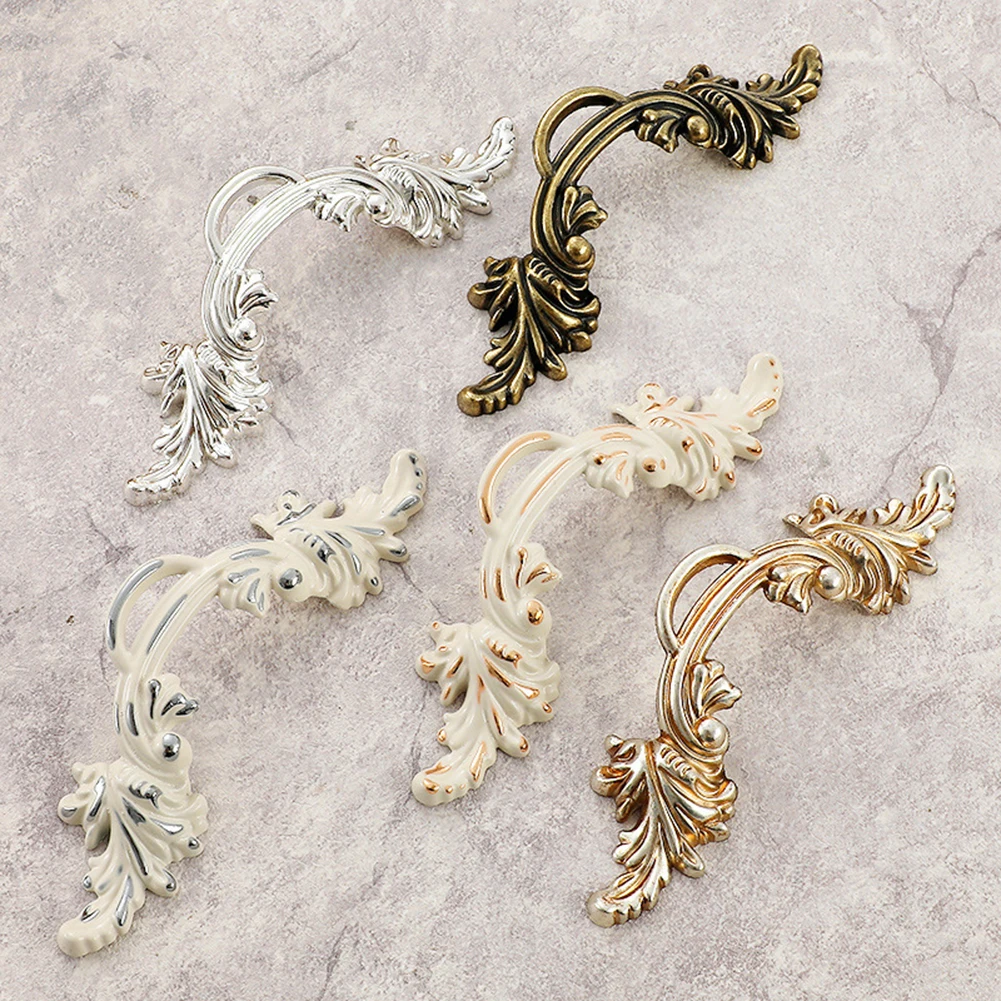 Description Picture 2 of itemDoor Handle Antique Furniture Handle Furniture Enhancement Easy To Clean Electroplating Process Includes Screws
