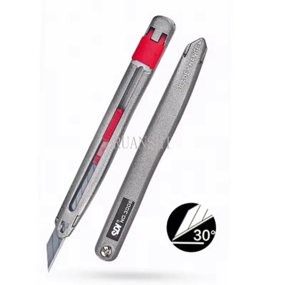 SDI Hand Brand Utility Knife Alloy Pen Knife Process Anti-shaking 30 Degree Alloy Steel Small Utility 3006C utility knife cutting knife art knife