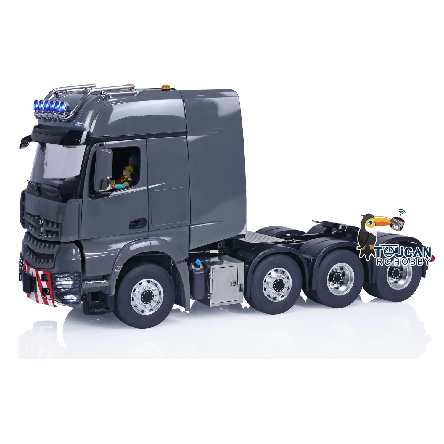 RTR LESU 1/14 RC Tractor Truck 8*8 Metal Chassis Remote Control Car Vehicle with Sound Light ESC Motor Model for Adult THZH1611 4