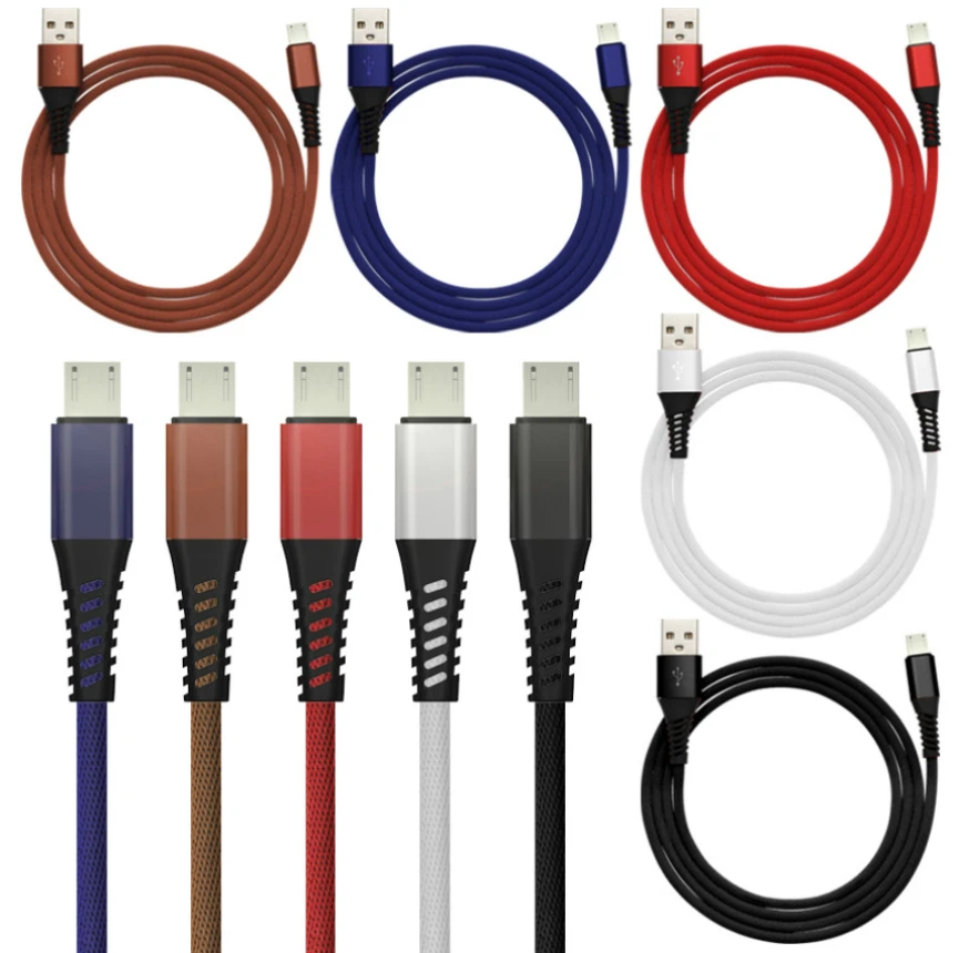 

100 шт. 1 м кабель Micro USB для iPhone 13 12 11 XS Xiaomi Samsung Huawei Быстрая Зарядка Тип C Usb синхронизация данных зарядный шнур провод