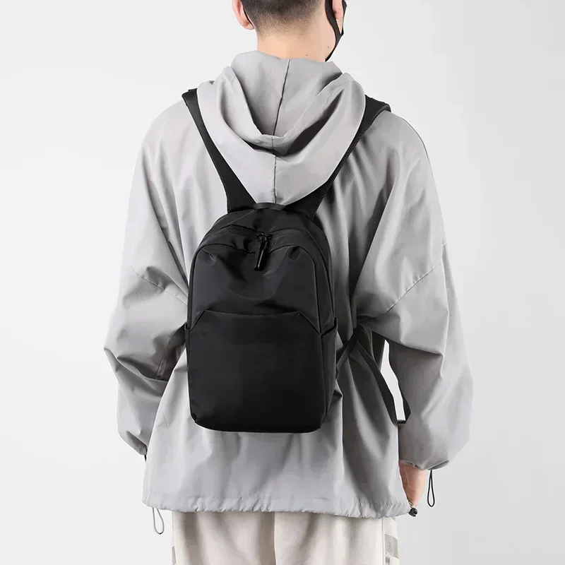 Waterproof Wear-resistant Nylon Breathable School Backpack Layered Storage Lightweight for Outdoor Activities Fitness 5