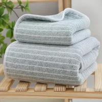 Quick-Drying Towel Coral Fleece Towels Bath Towels Thickened Absorbent for Swimming Pool Sports Fitness Gift Towels 2
