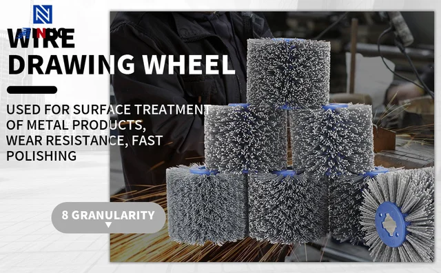 Spazzola Per Lucidatura A Grana 120 - Per Ruote, Legno E Metalli | Setole In Nylon Resistente | Ideale Per Fai Da Te