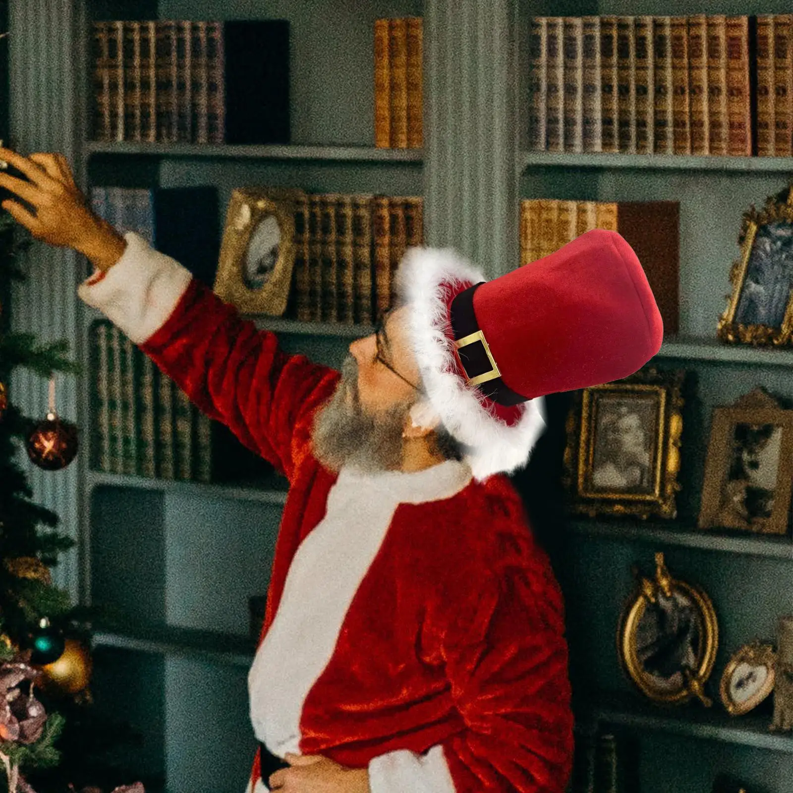 Achetez En Gros Chapeau De Père Noël Rouge Luineux Ultiple Pour