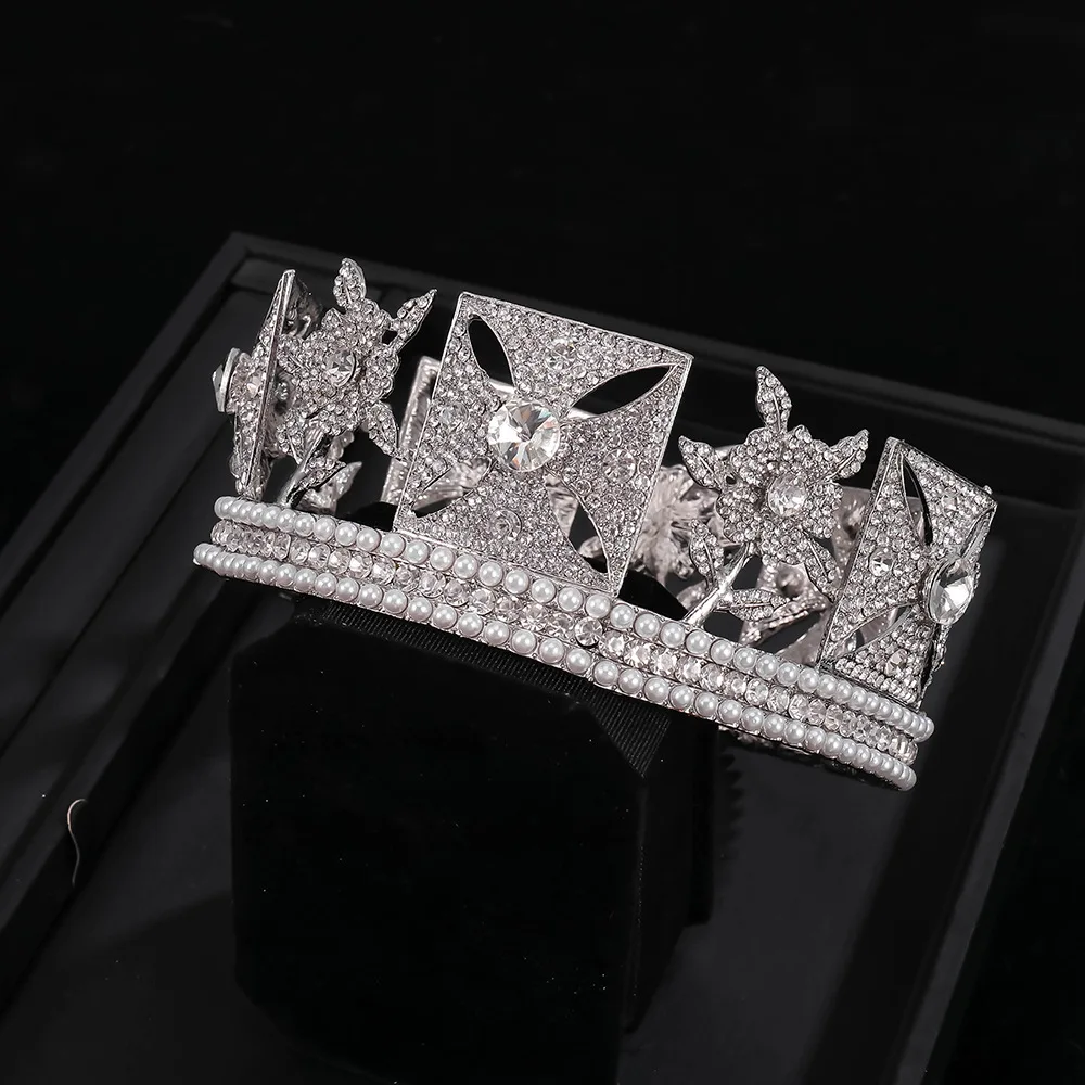 The Queen of England Bridal Crowns Bride Jewelry Tiaras Wedding Party Hair Accessor