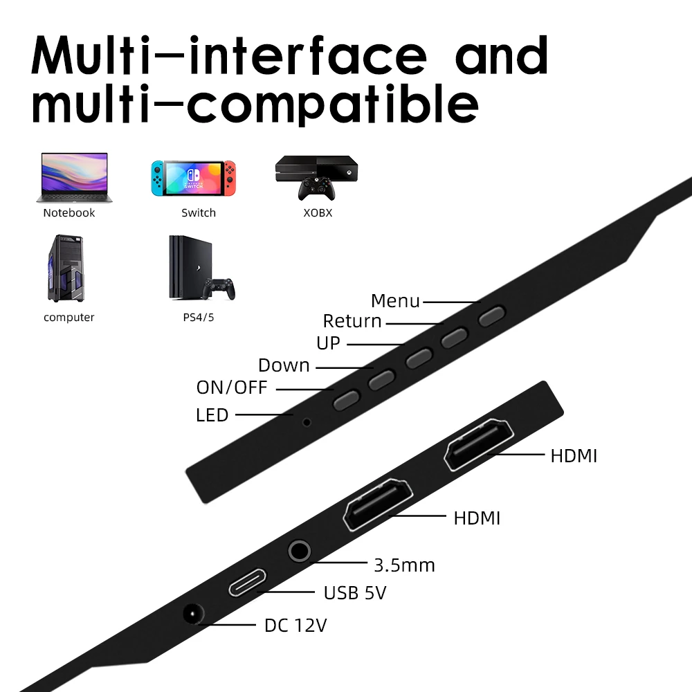   ƮϿ TFT ̹ , ޴ , 11.6 ġ lcd ÷, PS4 Xbox360 ġ, HDMI ȣȯ, 1366x768