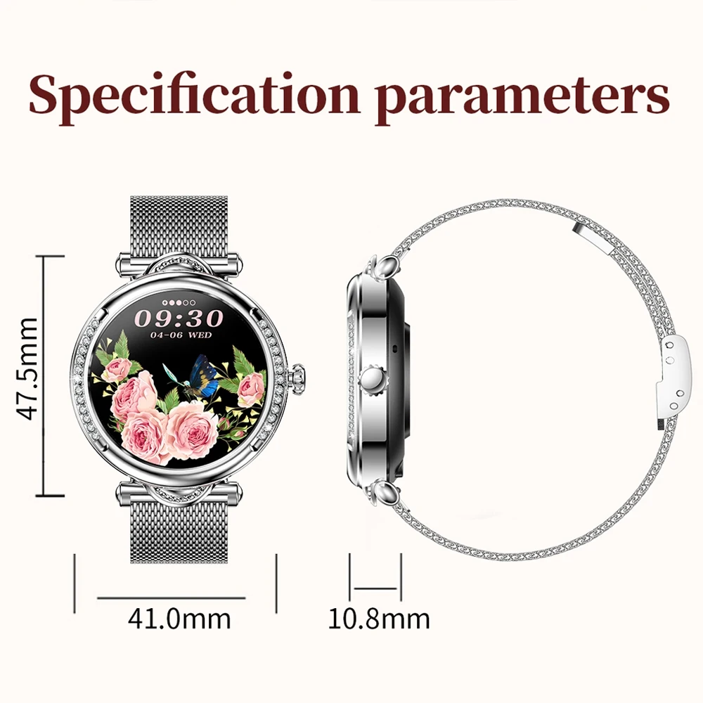 Smart Watch For Xiaomi Android Fashion Women 360*360 HD Screen Heart Rate Dial Watch Voice Calling SmartWatches smart watch