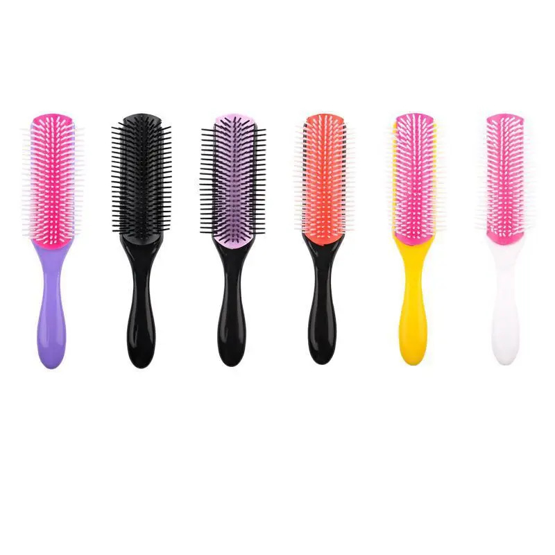 

Nine row comb, massage comb, detachable air cushion, straight hair comb, hair straightening and styling comb, hair salon tool
