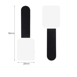 Self-Adhesive Reusable Cable Ties and Wire Organizer Holder - 20Pcs (Velcro cabler- Black)