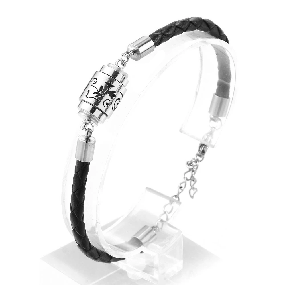 Trendy Aromatherapy High Quality Black Leather Diffuser Bracelet Vintage Hollow Out Charms Perfume Essential Oil Locket Bracelet leather bracelets