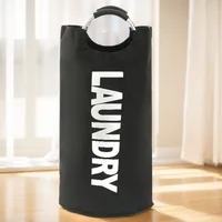 82L Dirty Clothes Basket Large Capacity Foldable Laundry Basket Waterproof Laundry Bag Multifunction for Laundry Room Dorm 5