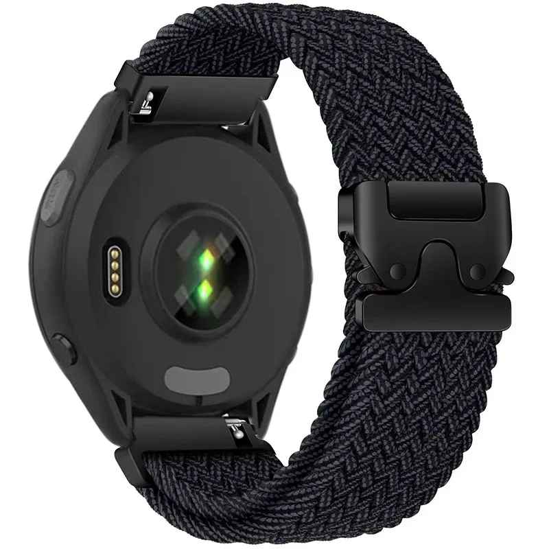 Premium Nylon Braided Loop Strap with Parachute Buckle - Soft and Durable Watchband