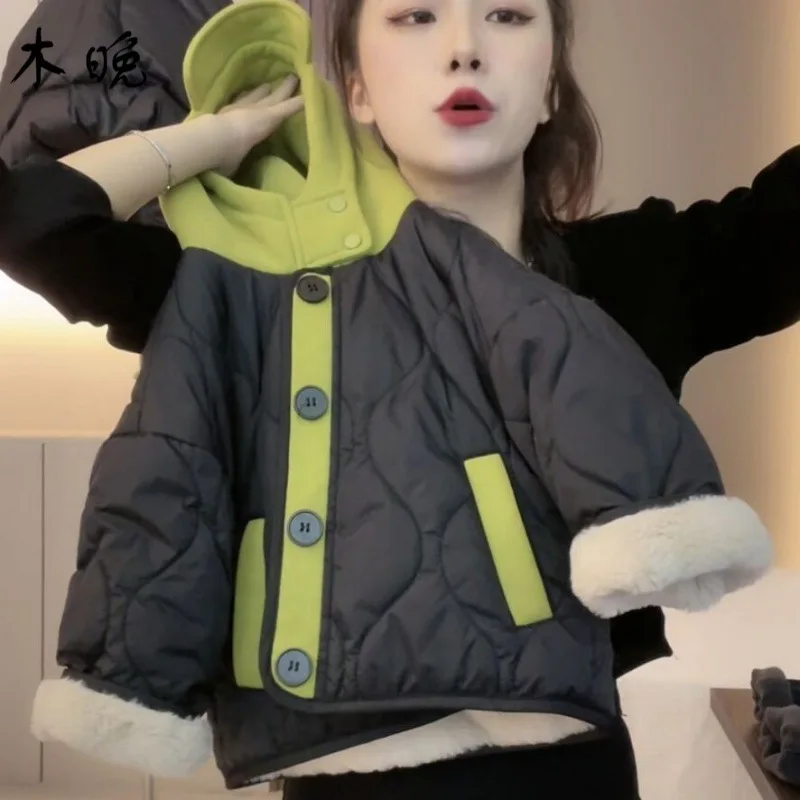 

Детское пальто с хлопковой подкладкой, зимнее флисовое пальто, новое модное зимнее пальто в Корейском стиле для мальчиков с хлопковой подкладкой в иностранном стиле