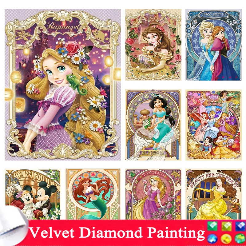 Disney-DIY-Diamond-Painting-Princess-Novelty-2024-Embroidery-Rhinestone