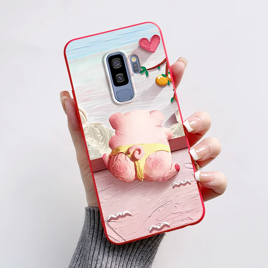 Astronaut Silicone Phone Case with Protective Bumper for Samsung Galaxy S9/S9+
