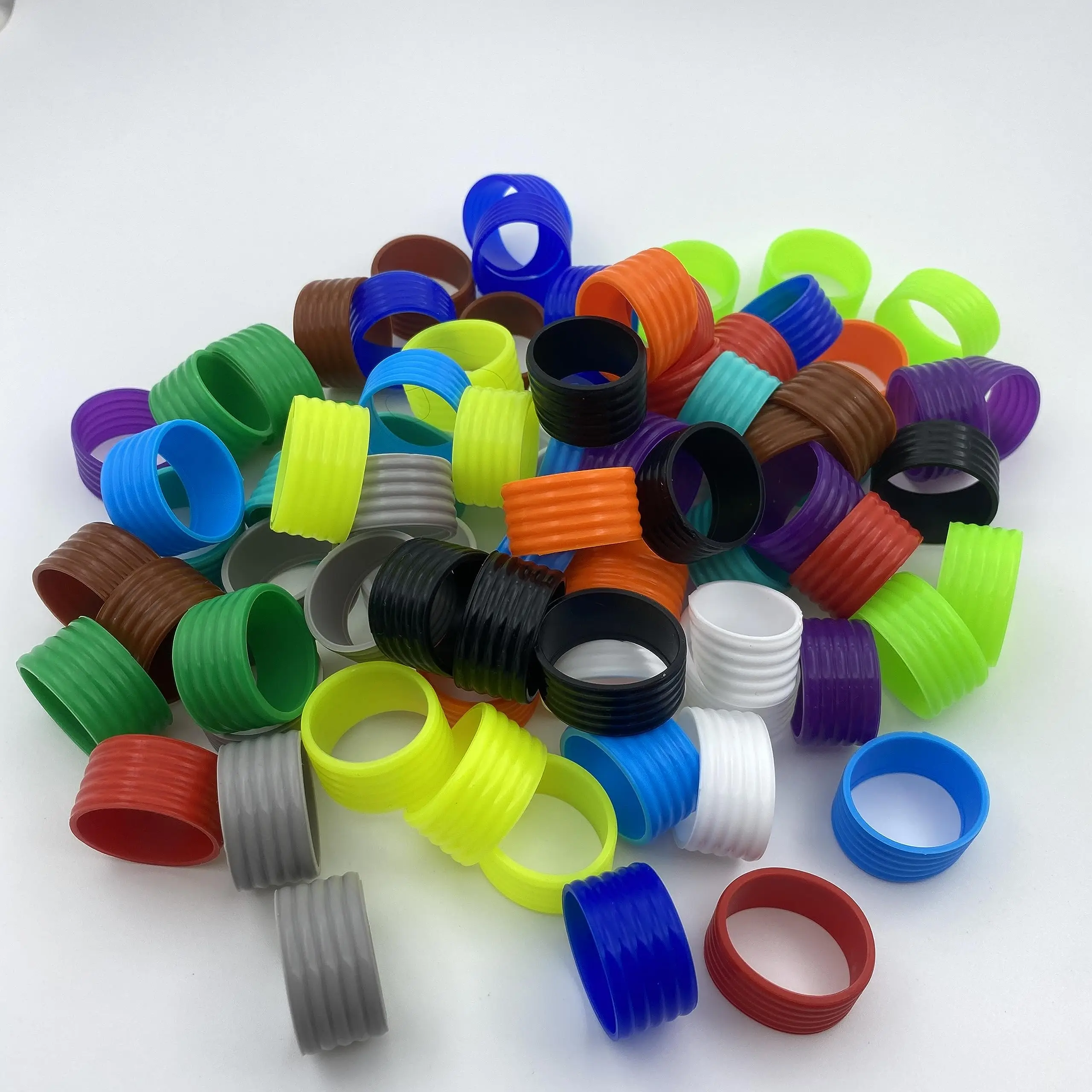 50 PCS Tennis Racket/Pickleball Paddles/Squash Silicone Ring Racket Grip Bands Rubber Ring, Pickleball Overgrip