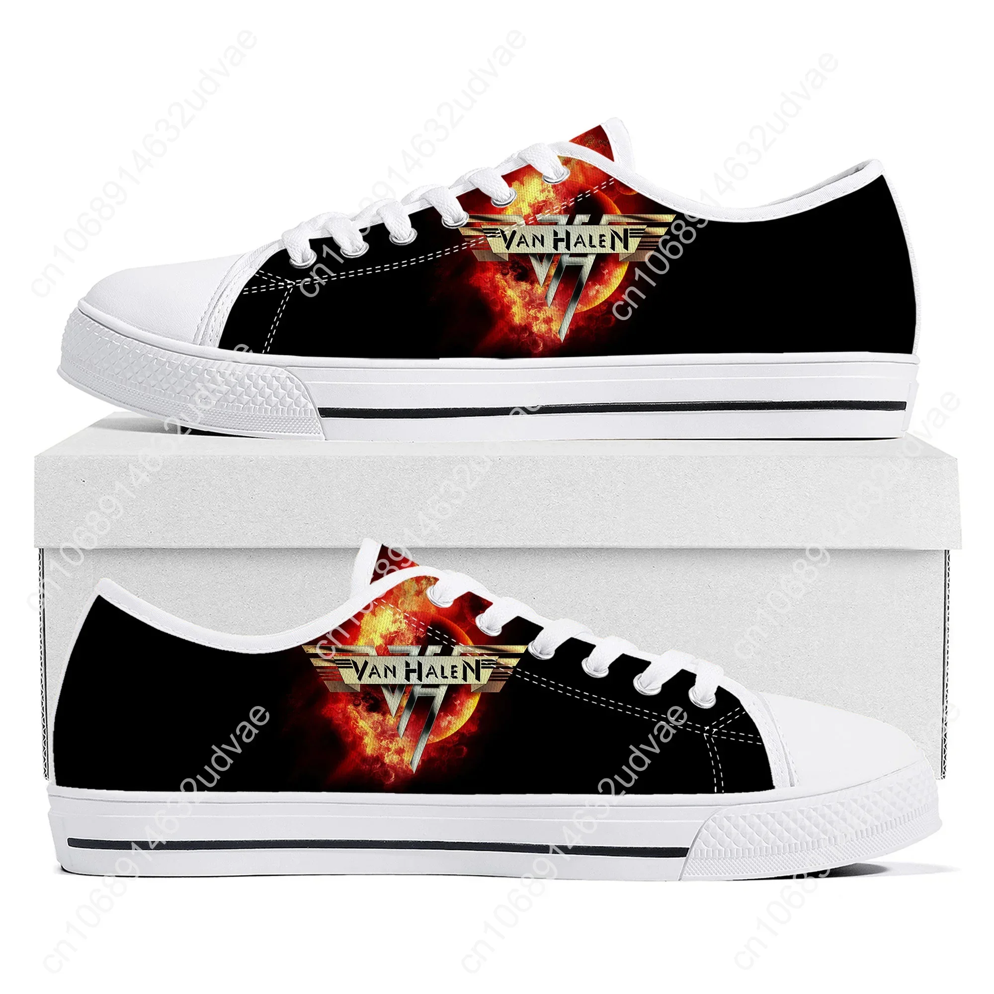 Van Evh 5150 Stripes Halen Low Top High Quality Sneakers Mens Women Teenager Canvas Sneaker 1984 Casual Couple Shoes Custom Shoe