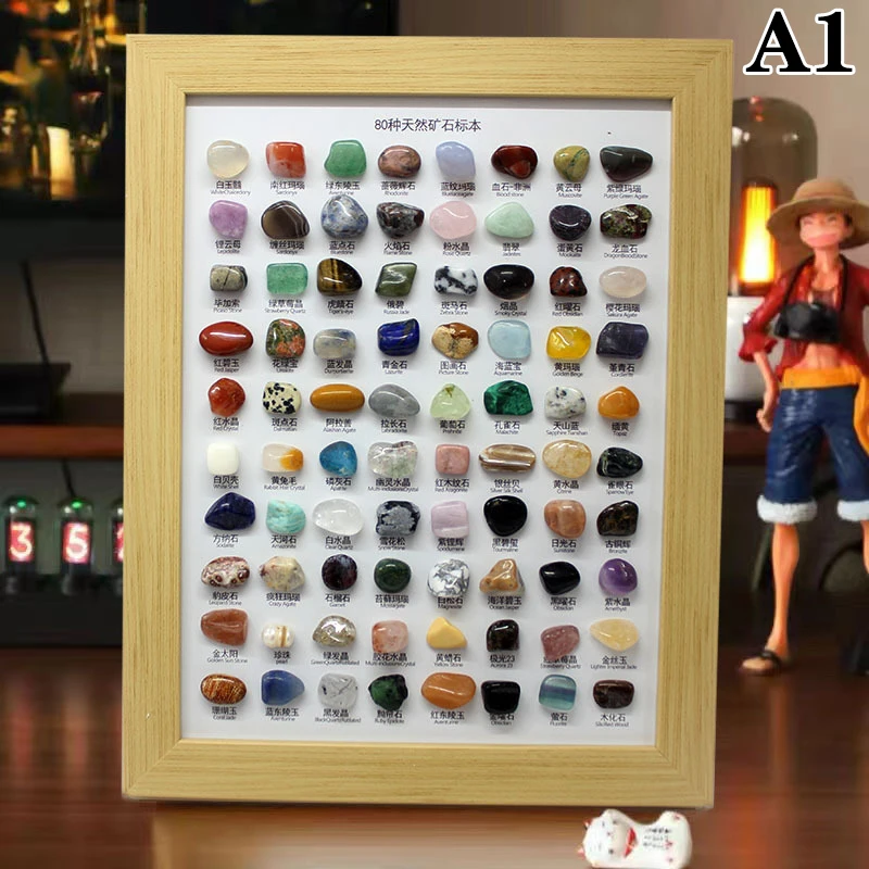 80'li Doğal Mineral Cevher Örneği: Kristal, Akik, Florit vb. Ev Dekorasyonu İçin Akrabalar ve Arkadaşlar İçin Hediyeler