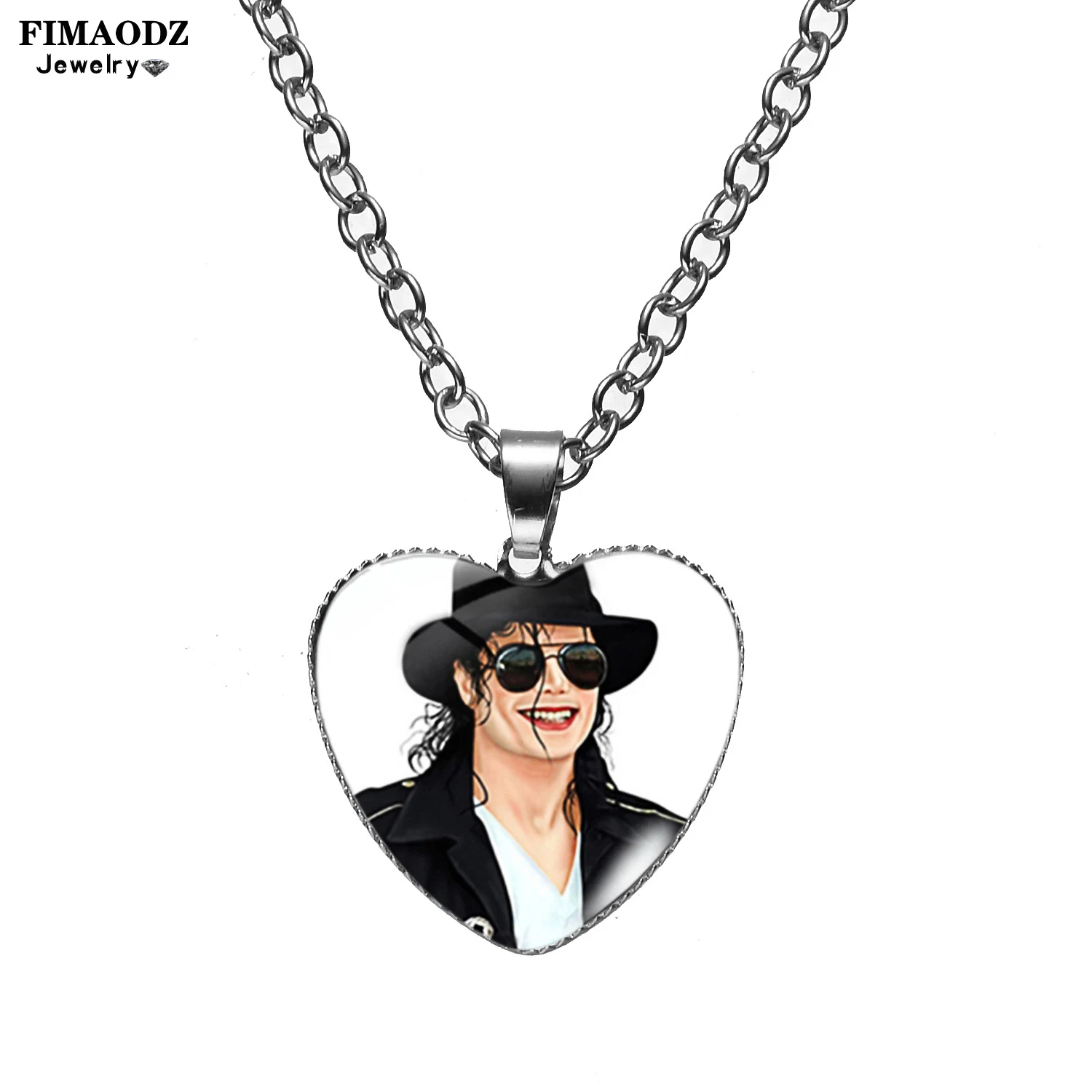 Classic Michael Dancer Necklace For Fans Collect Rock Music Singer