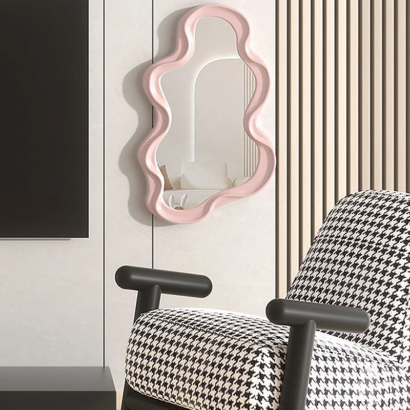 Cloud Shaped Desktop Vertical Makeup Mirror Student Dormitory Bathroom Wall Mounted Mirror Bedroom Living Room Home Decoration 5