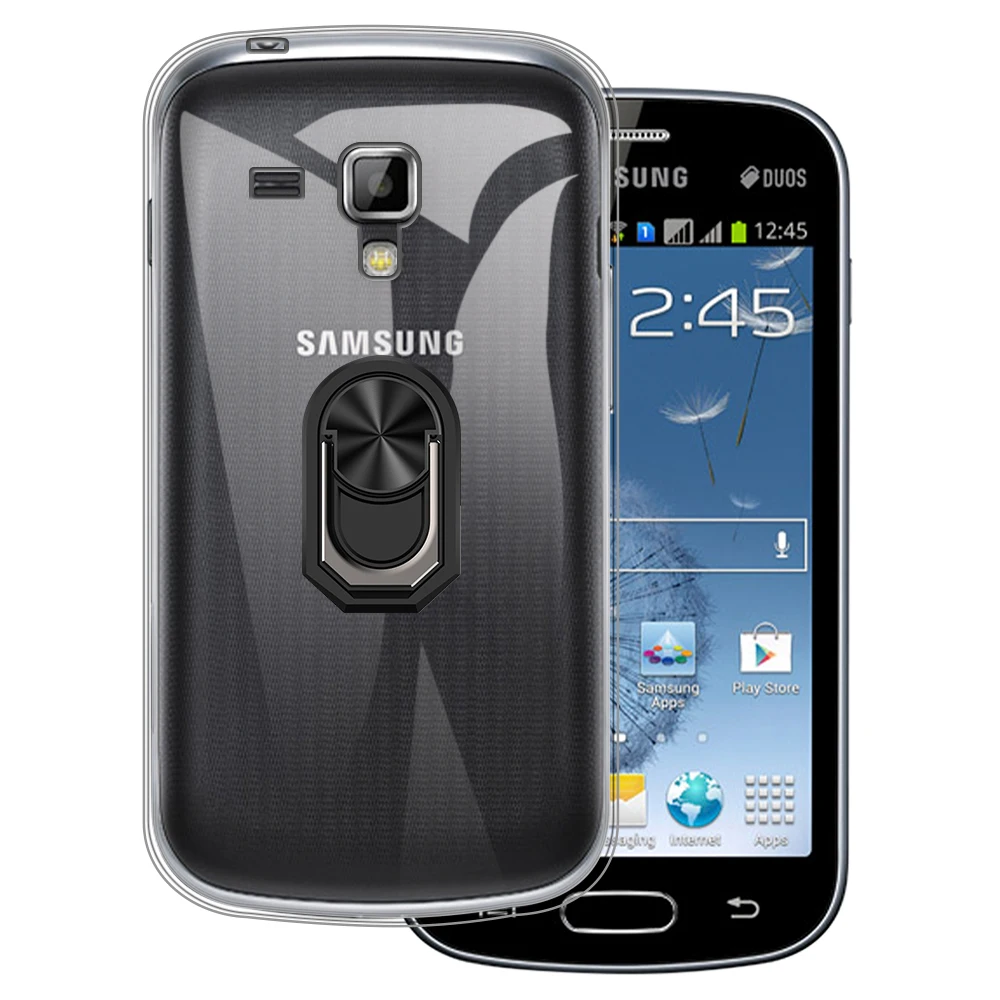 Supporto Per Anello Antiurto Di Lusso Per Samsung Galaxy Trend S Duos S7562 Trend Plus Custodia Morbida In Silicone Tpu Custodia Protettiva