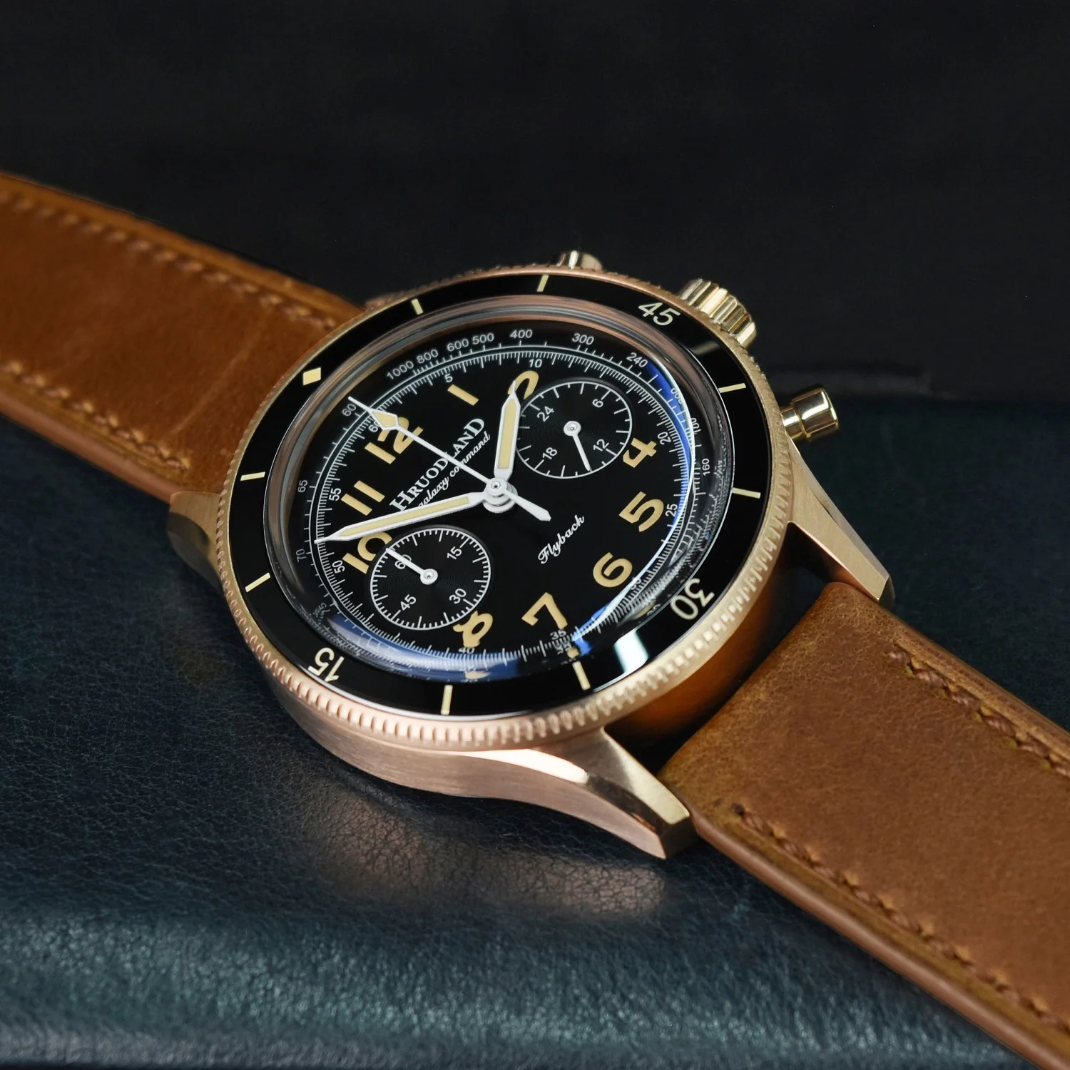 ポラロイド Hruodland F019 Classic Men's Quartz Chronograph Watch VK64