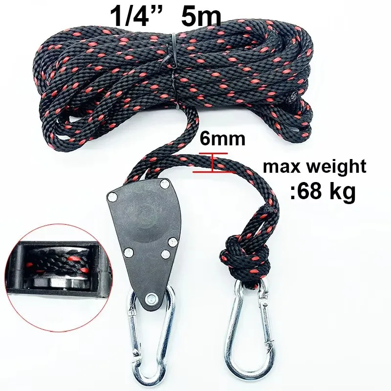 6mm 2/3/5m Outdoor Camping Tent Tie Down Rope Heavy Duty Tightener Fastening Wind Rope Buckle Pulley Ratchet Awning Hook outdoor tent ropes camping tent accessories camping tent fasteners tent rope tightener camping cord buckles camping rope buckle tent wind rope hook rope tie down ratchet