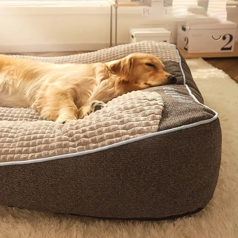 HOOPET Dogs Cats Bed Large Dog Mat Warm Pet Nest Kennel For Small Medium Large Dogs Puppy Kitten Plus Size Sleeping winter 1