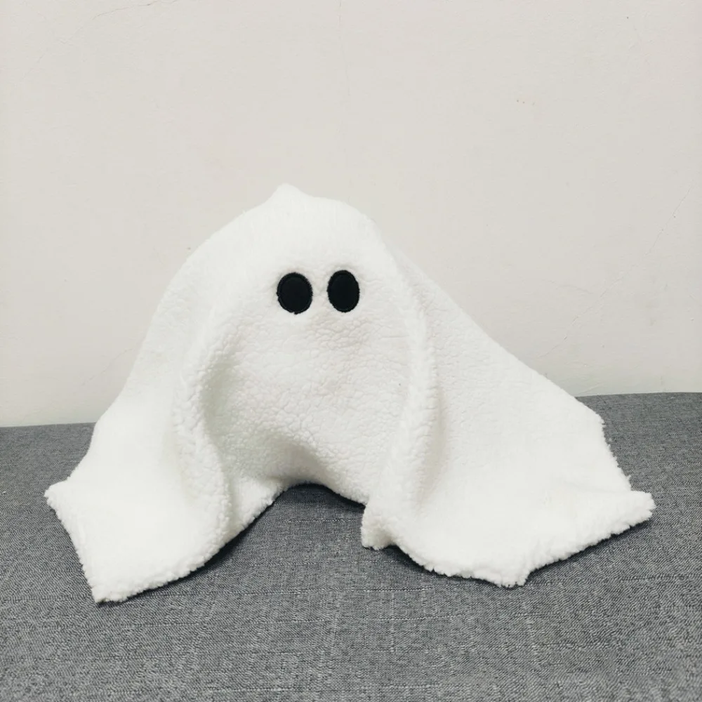 재미 있은 귀여운 유령 개 베개 PP 면화 부드러운 강아지 소파 베개 화이트 룸 장식 할로윈 플러시 장난감 홈