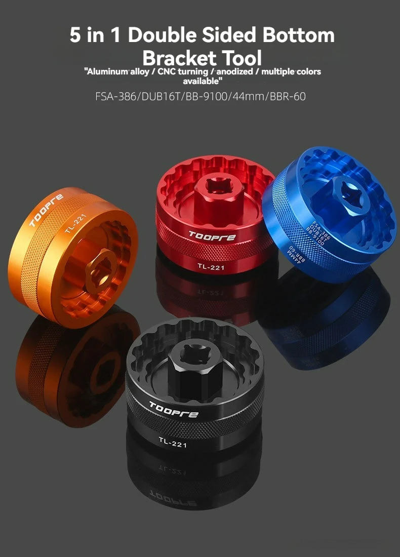 Description Picture 2 of item5 in 1 Bottom Bracket Tool TL fc24 fc25 DUB BBR60 BB93 Mega evo BB52 BSA30 BB386 Installation Tool Remover Repair key Cups