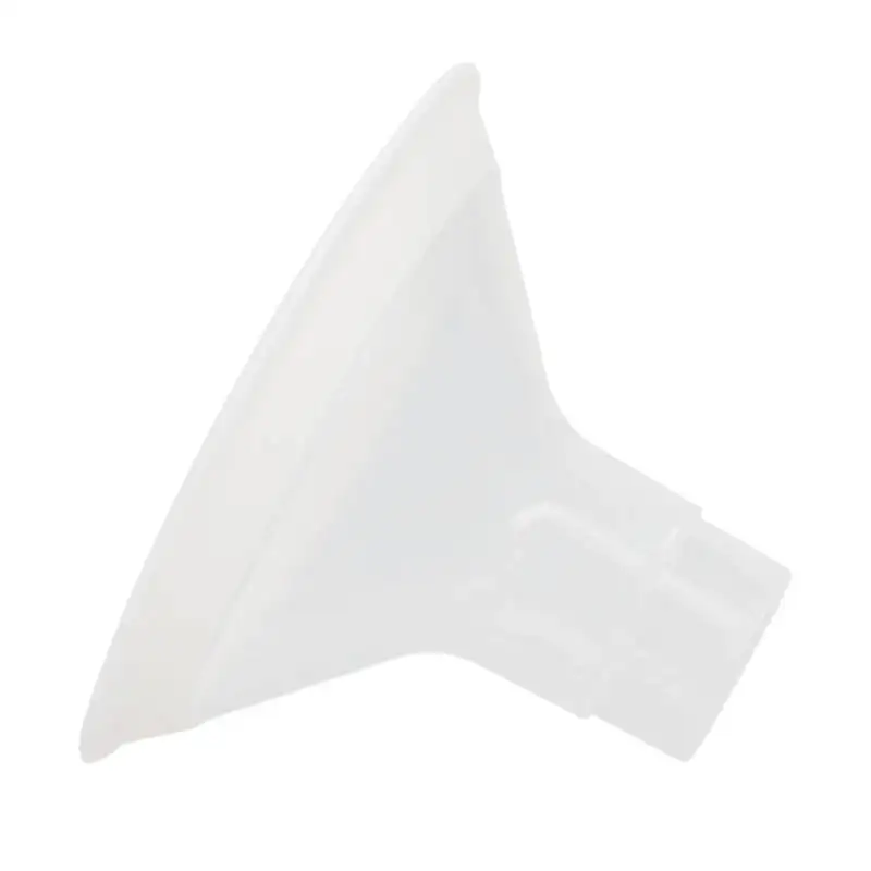 Breast Pump Flange Leakage Proof Flexible Soft Silicone White Edge Breast Shield for Breastfeeding