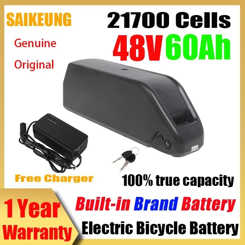 

Hailong 48v 52v 72v 20 30 40 50 60ah Bateria Para Bike Eletrica EBike Akku Batterie Bafang 500w 300-3000w 21700 Lithium Battery