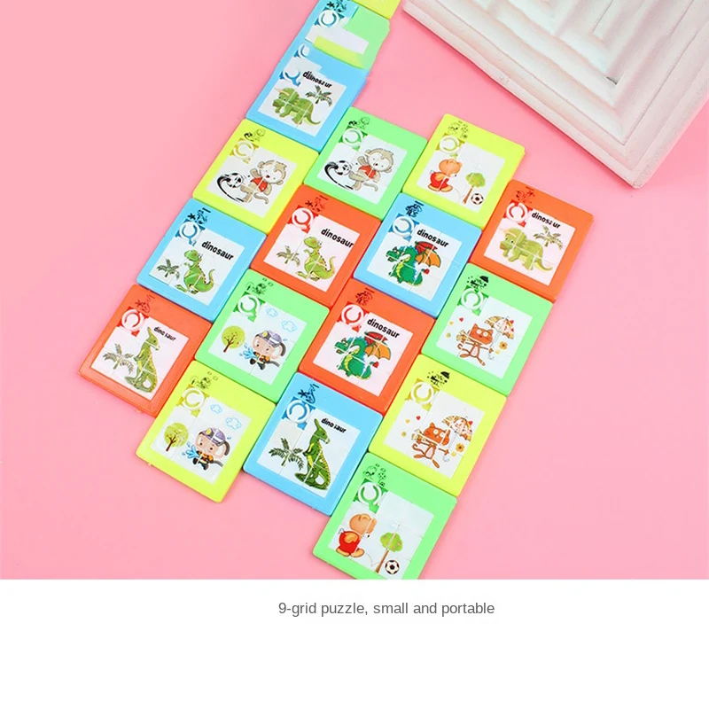 10/15PCS Huarong Road Durable Easy To Use Independent Opp Bag Kids Toys Piggy Puzzle Small And Convenient Colorful Plastic