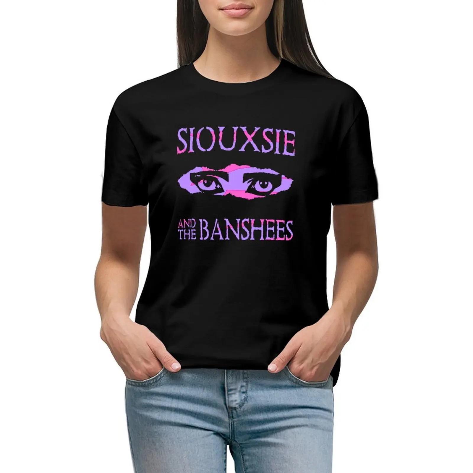 

Duo Tone Siouxsie And The Banshees T-Shirt animal print Aesthetic clothing animal print shirt for girls T-shirts for Women