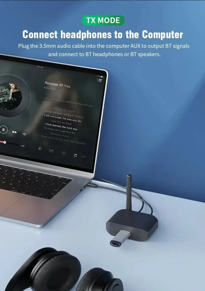 XIKCU 블루투스 5.3 무선 오디오 어댑터 수신기 송신기 U 디스크 RCA 3.5mm AUX 잭 스테레오 음악 차량용 키트 스피커 TV