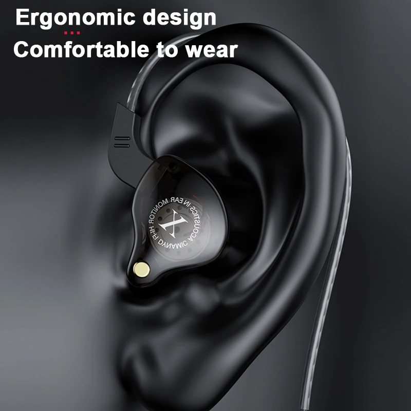 X2 Sports Earphones Wired Headphones HIFI Bass 3.5MM Wired in-Ear Headset Common Headset Game Subwoofer Mobile Phone Headset 5