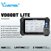 VDIAGTOOL VD80 BT LITE Car Diagnostic Tool Wireless Key Programming OBD2 Scanner 28+ Resets ECU Coding Bi-directional CANFD DOIP 1