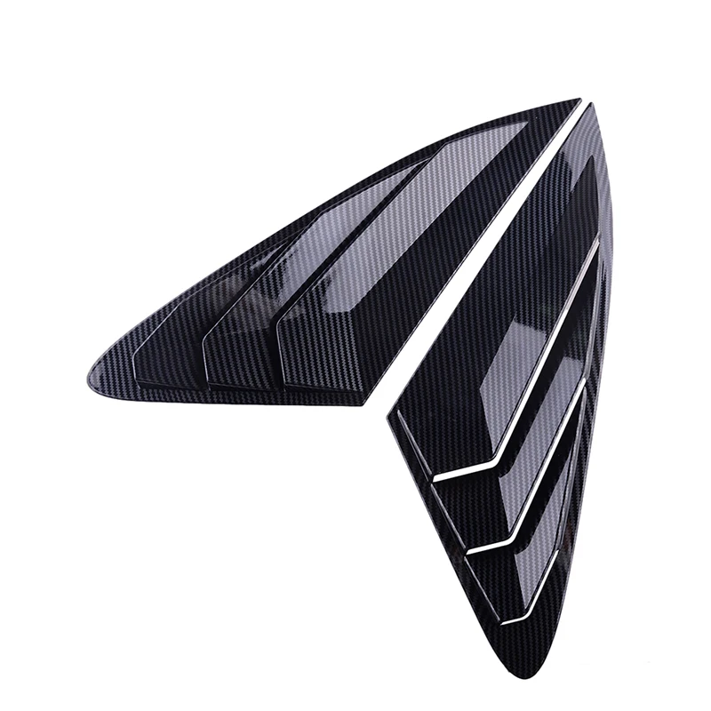 기아 옵티마 K5 2020-2021 자동차 후면 루버 윈도우 사이드 셔터 커버 트림 스티커, 벤트 스쿠프 ABS 탄소 섬유 액세서리