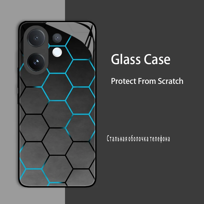 Enhanced Shockproof Tempered Glass & Hard Bumper Protective Case Cover
