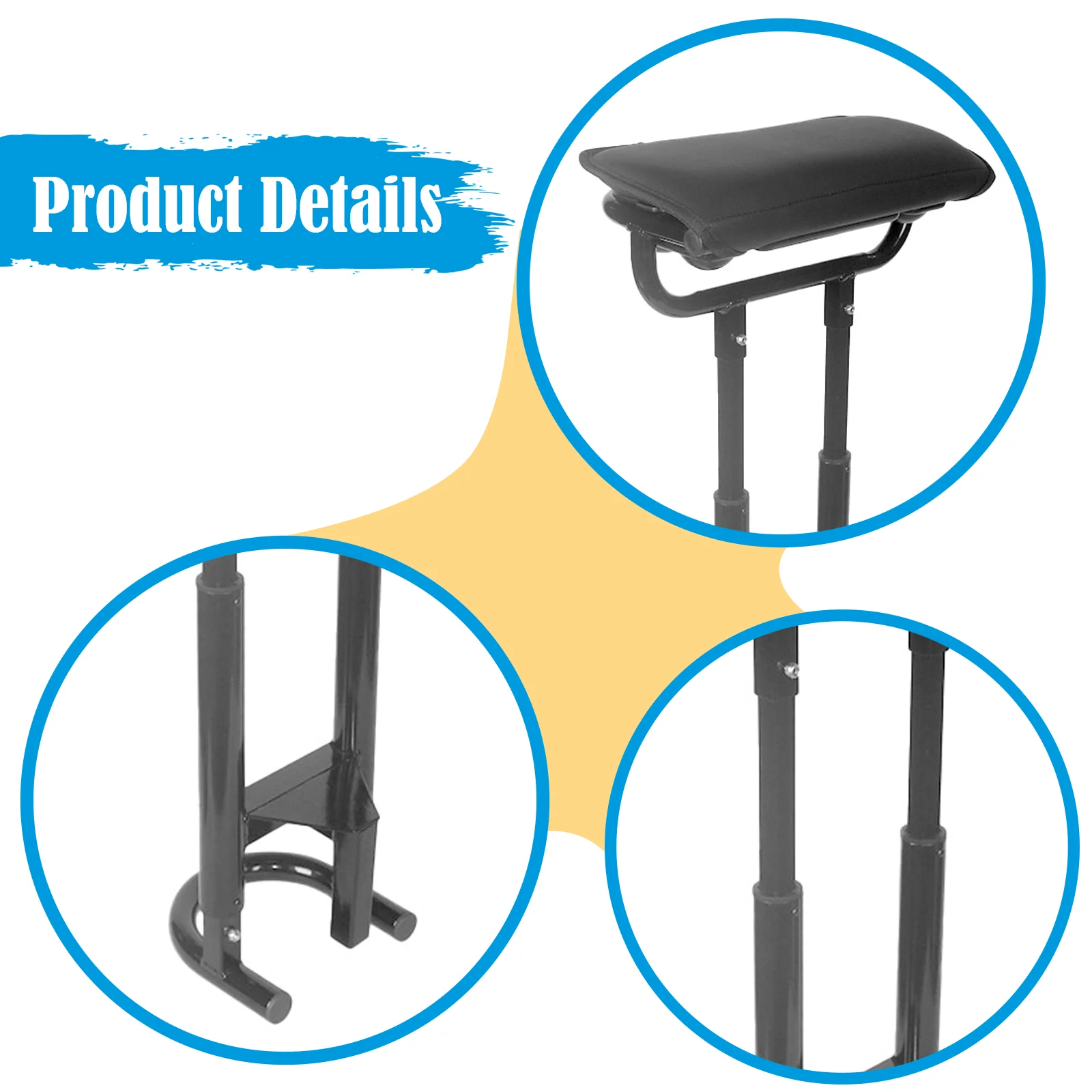 골프 카트 시트 액세서리 가벼운 골프백 스탠드 부착용 탈부착 가능한 쿠션형 알루미늄 합금